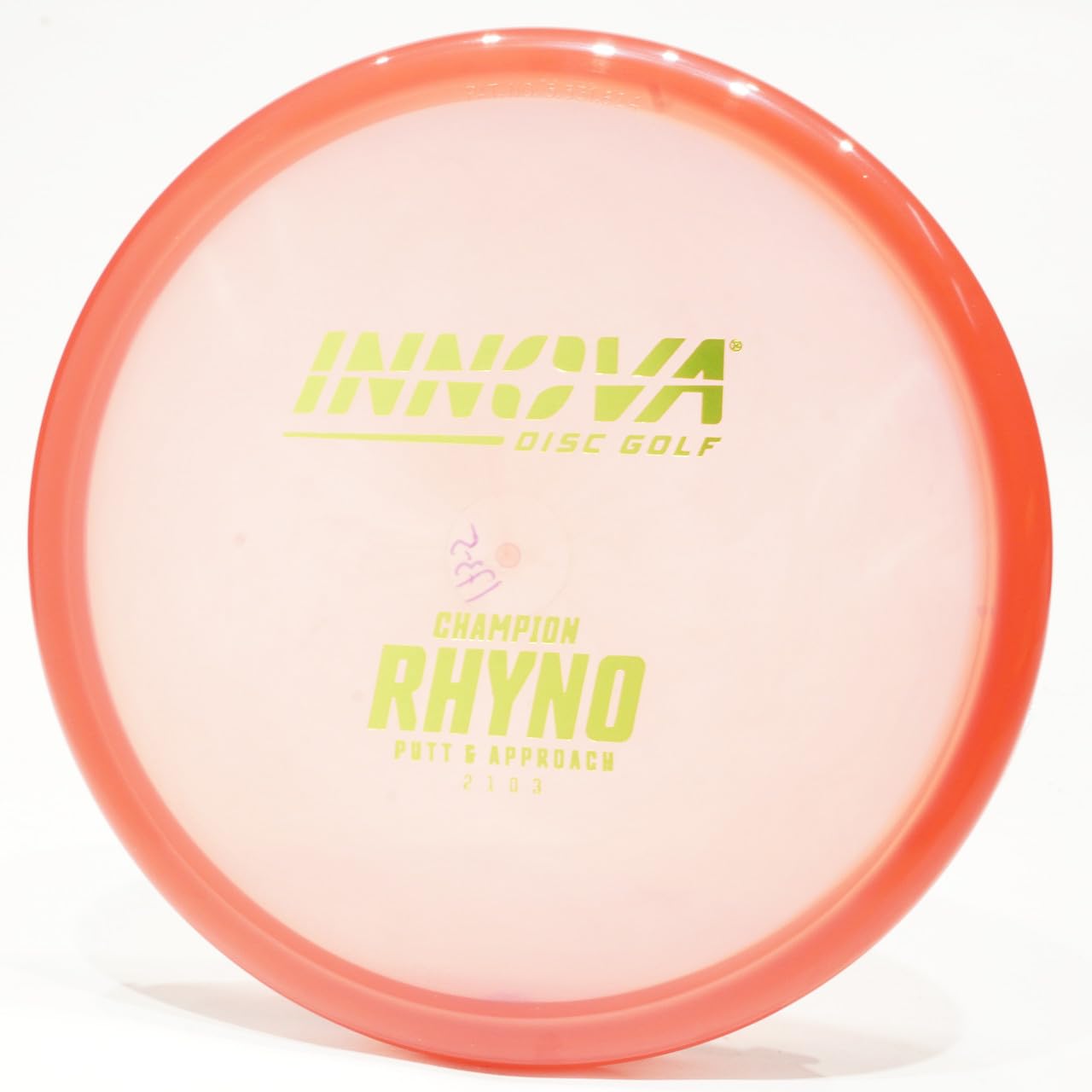 Innova Champion Rhyno - Rancho Disc Golf Putter & Approach Disc, Pick Color/Weight [Stamp & Exact Color May Vary] Yellow 167-169 Grams