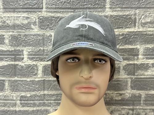 Image of Fishing Baseball Cap for Men Women, Adjustable Embroidered Fish Hat | Fishing Gear, Outdoor Adventure Design, Precision Embroidery Craft, One Size Adjustable Fit