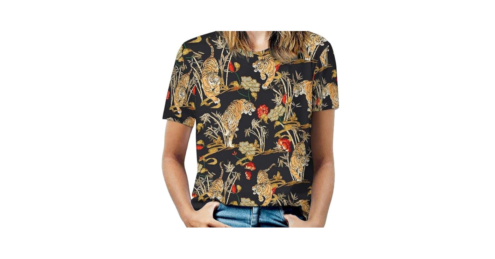 Beautiful girl print short-sleeved Tシャツ BH581_GP0157?$crop1254$