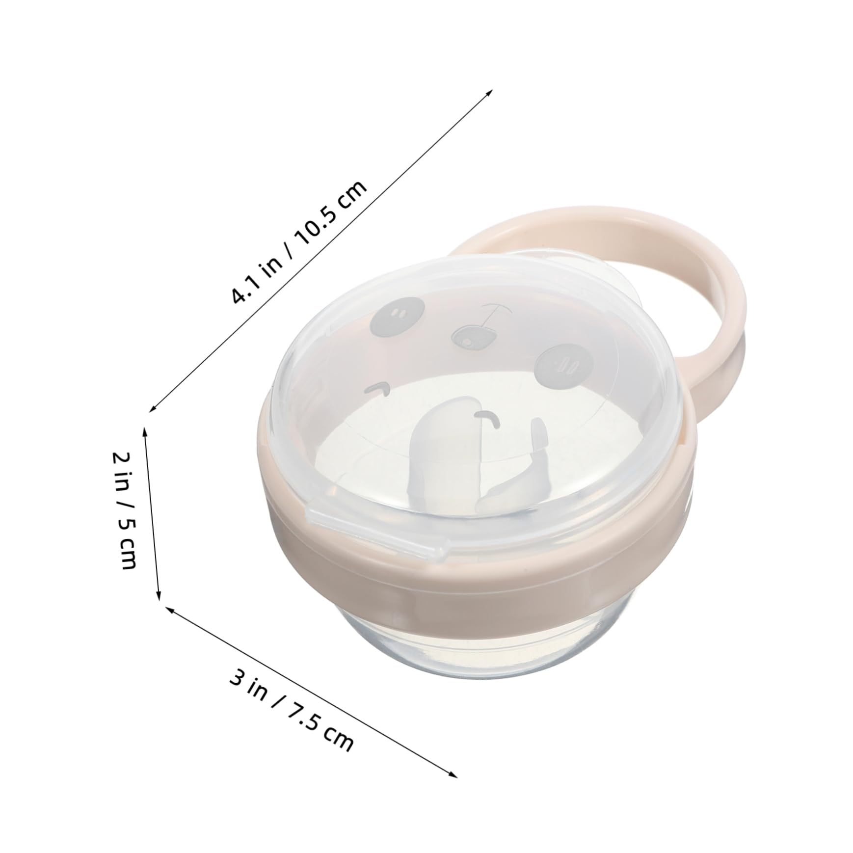 Vaguelly 2Pcs Portable Travel Pacifier Holder Cases Cute Storage Easy Access Organizer for Stroller Bag Safe and Stylish Design for Daily Use