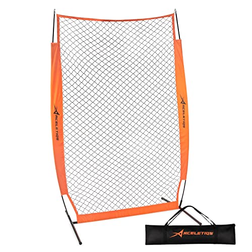 ACELETIQS Softball & Baseball Pitching Net 7 X 4 Feet | I Screen Softball Net for Safe Training |...