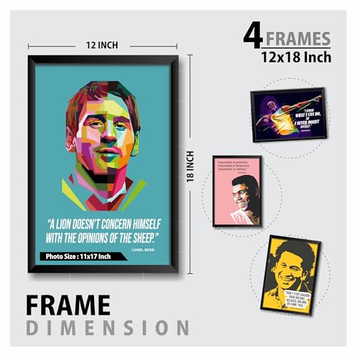 Image of PAPER PLANE DESIGN PPD Motivational Quotes Wall Framed Posters, Office Wall Decor, Inpirational Wall Frames. Large Frames with Quotes. (MDF PRINTS, D) (MDF POSTERS)