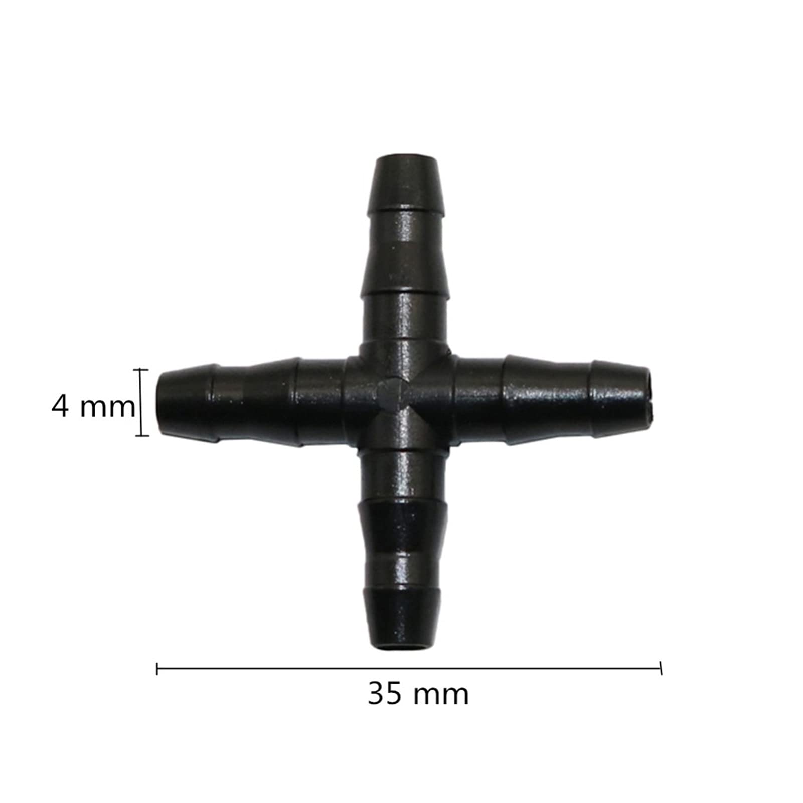 Adaptador de Conector de Manguera Ae para Manguera de Uso General Conector de Manguera de Jardín de 4/7 Mm Riegorícola Distribuidor de Manguera de 4 Vías Conector Rápido de Manguera de Jardín 1000 Pie