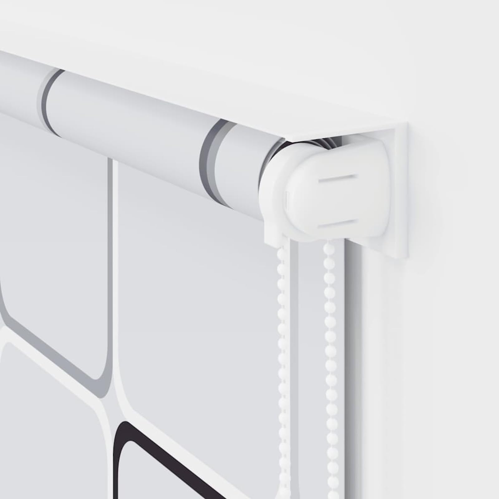 Anself Duschrollo 120x240 cm Quadratmuster Model142849