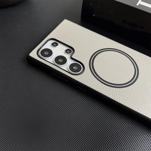 Housse cuir Samsung Note 20 Plus orange magnétique protégeant l'écran - 2