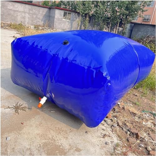 AviiSo Récipient d'eau Pliable Vessie de Stockage d'eau de Grande capacité, Sac d'eau portatif de réservoir d'eau de Secours pour Camping-Car/Irrigation/Camping (Color : Blue, Size : 3407L/900Gal/2.