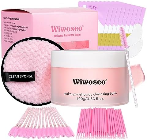 Makeup Remover Balm to Oil Lash Glue Remover Deeply Cleanses, Soothes, Calms Makeup Remover Cream for Makeup for Sensitive Skin Makeup Cleansing Balm(100ml)