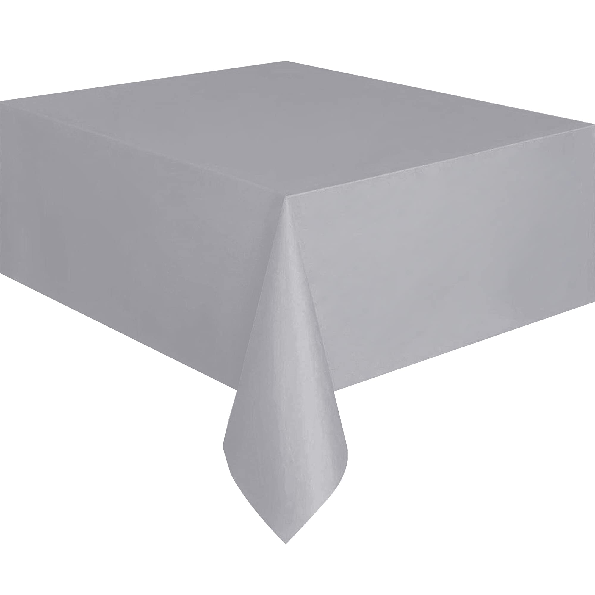 Time to Sparkle 24 Pack Plastic Tablecloths 54" x 108" Plastic Dining Table Cloth Premium Rectangle Table Cover for Parties Wedding Banquet etc Indoor Or Outdoor(Grey)