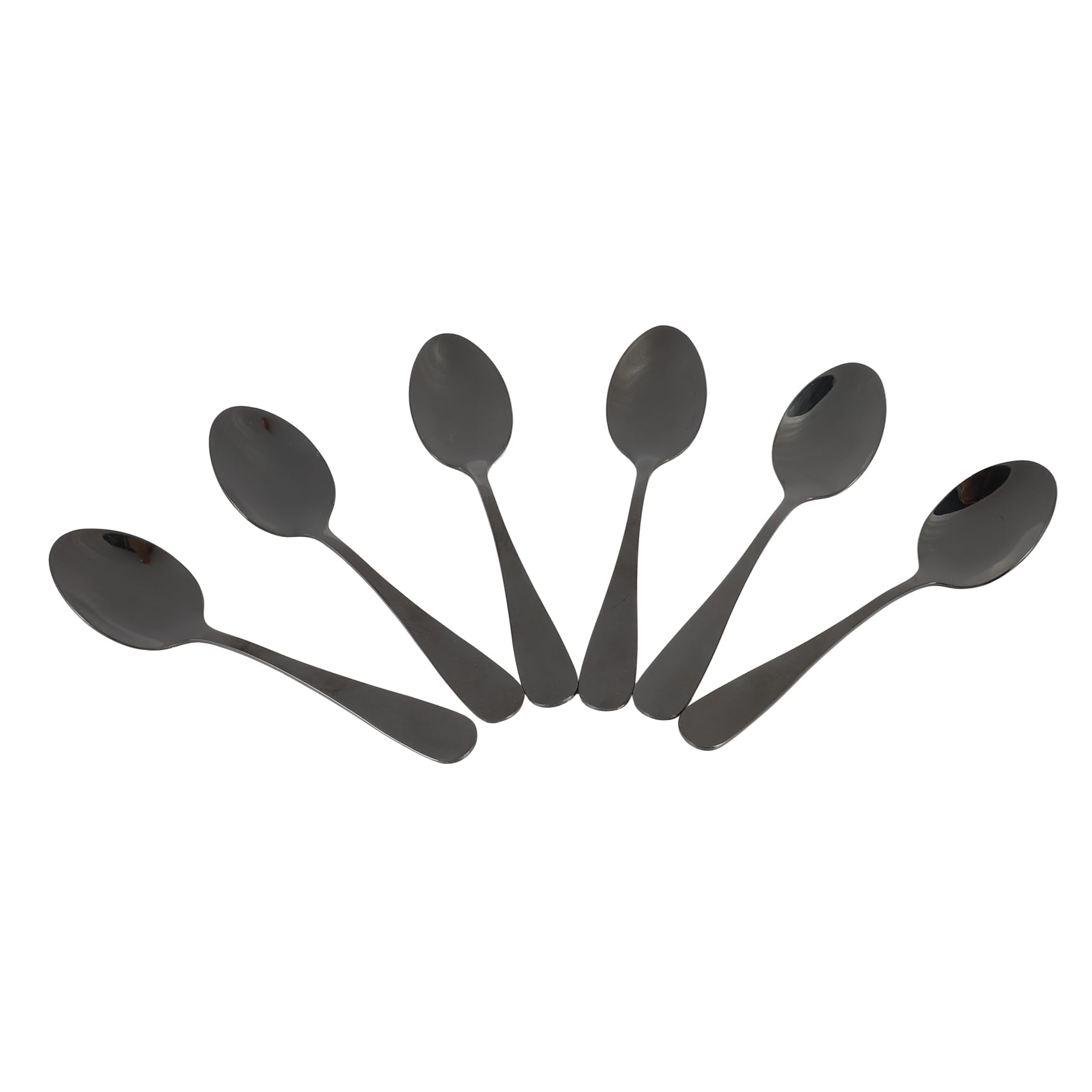 Cuilleres A Cafe Noires Cuilleres A Cafe, Cuilleres A Gateau en Acier Inoxydable Mini, Cuillere A Creme Glacee, Petites Cuilleres pour Le Dessert, Lot de 30 (Cuilleres A Cafe Noir)
