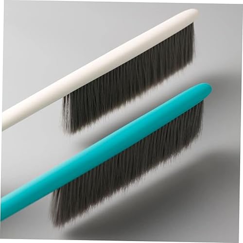 Miniatura 8 de Escoba suave para pisos de madera, escoba de paja con mango de madera, escoba de mano, escoba de chimenea, barrido de polvo, cepillo suave, cepillo