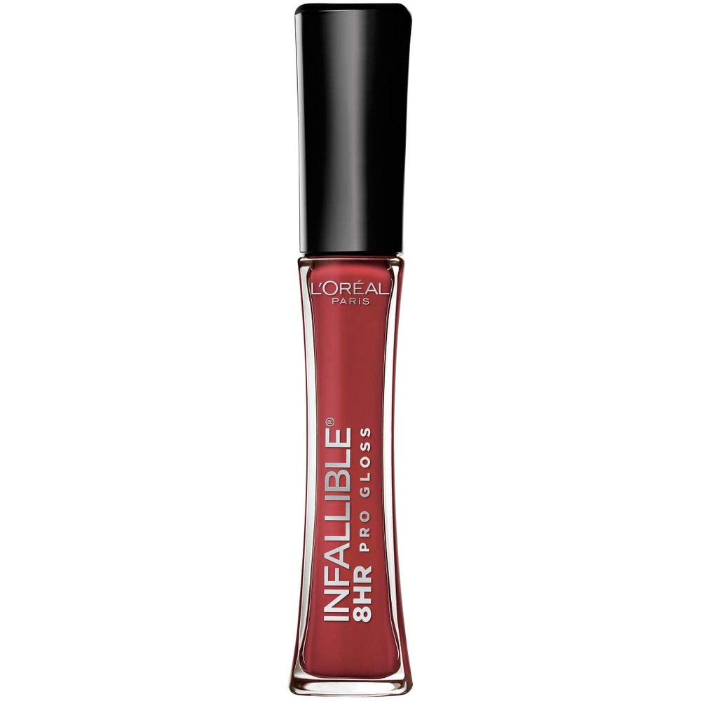 Lââ‚¬â„¢Oreal Paris Makeup Infallible 8 Hour Lip Gloss, Comfortable & Hydrating Formula, Suede, 0.5 fl.oz.