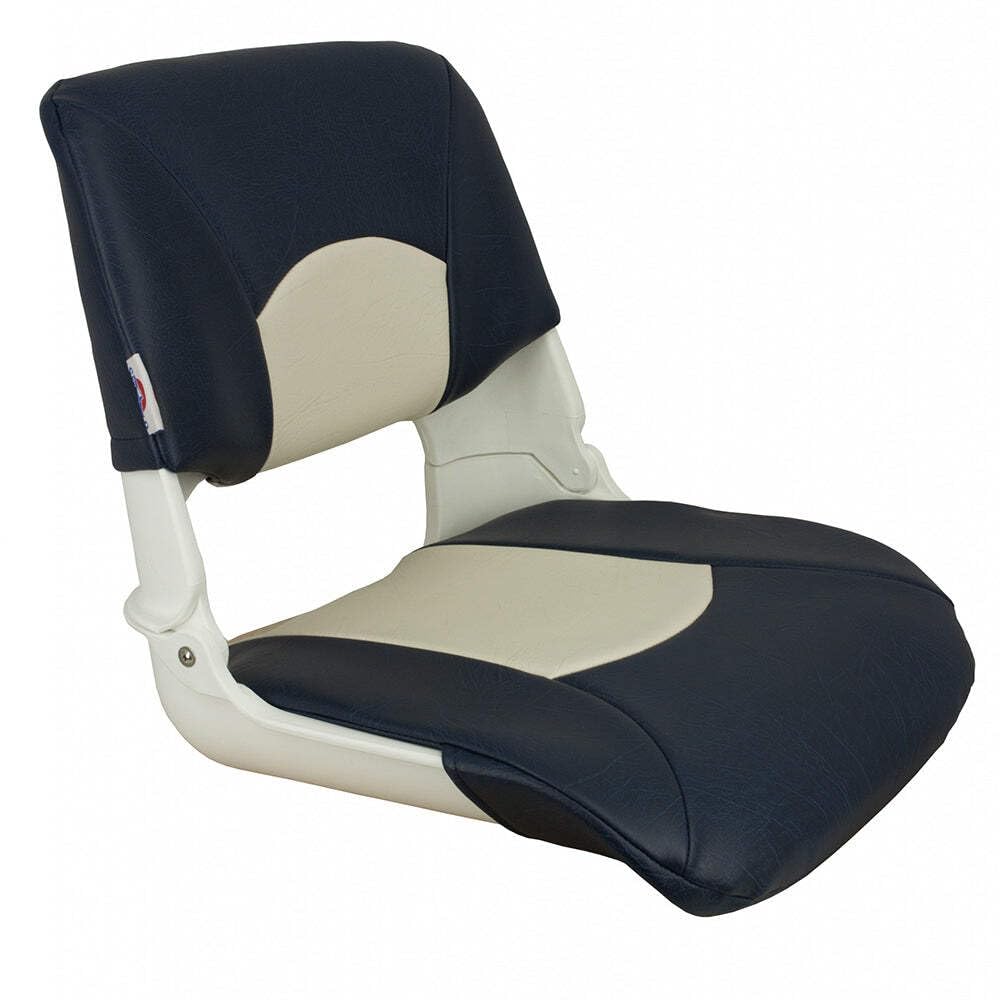 Springfield 1061016 Skipper Folding Seat - White/Blue