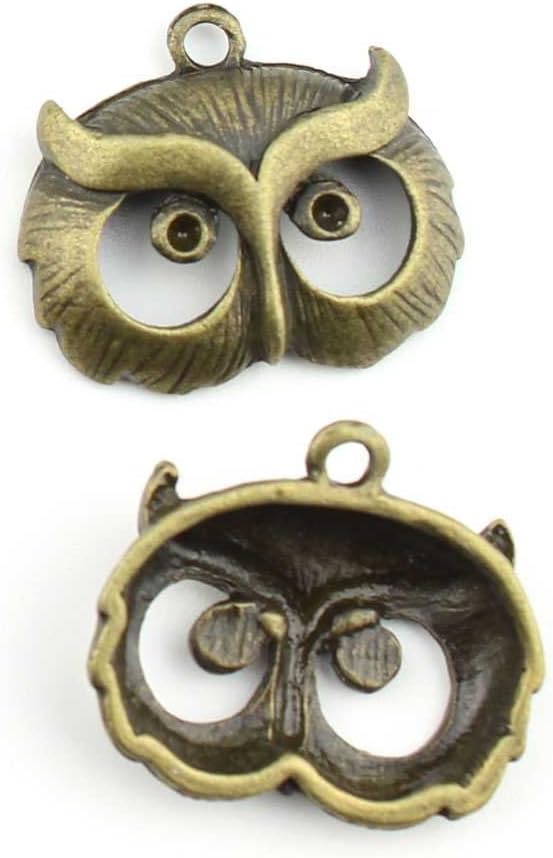 Jewelry Making Charms Owls Head pendant wholesale supplies repair