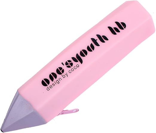 Amazon Obling ペンケース シリコン 鉛筆 型 えんぴつ おもしろ おしゃれ 可愛い シンプル 防水 軽量 大学生 高校生 中学生 小学生 子供 キッズ 女の子 男の子 ピンク ペンケース 文房具 オフィス用品