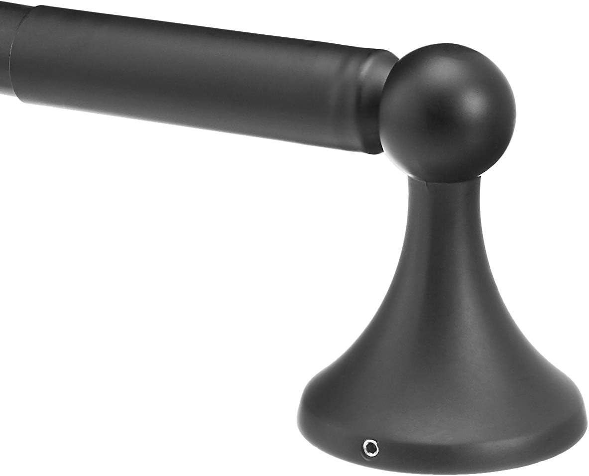  Basics AB-BR838-FB Toilet Paper Holder-Standard, 1-Piece, 8.61 Inch, Flat Black - - 