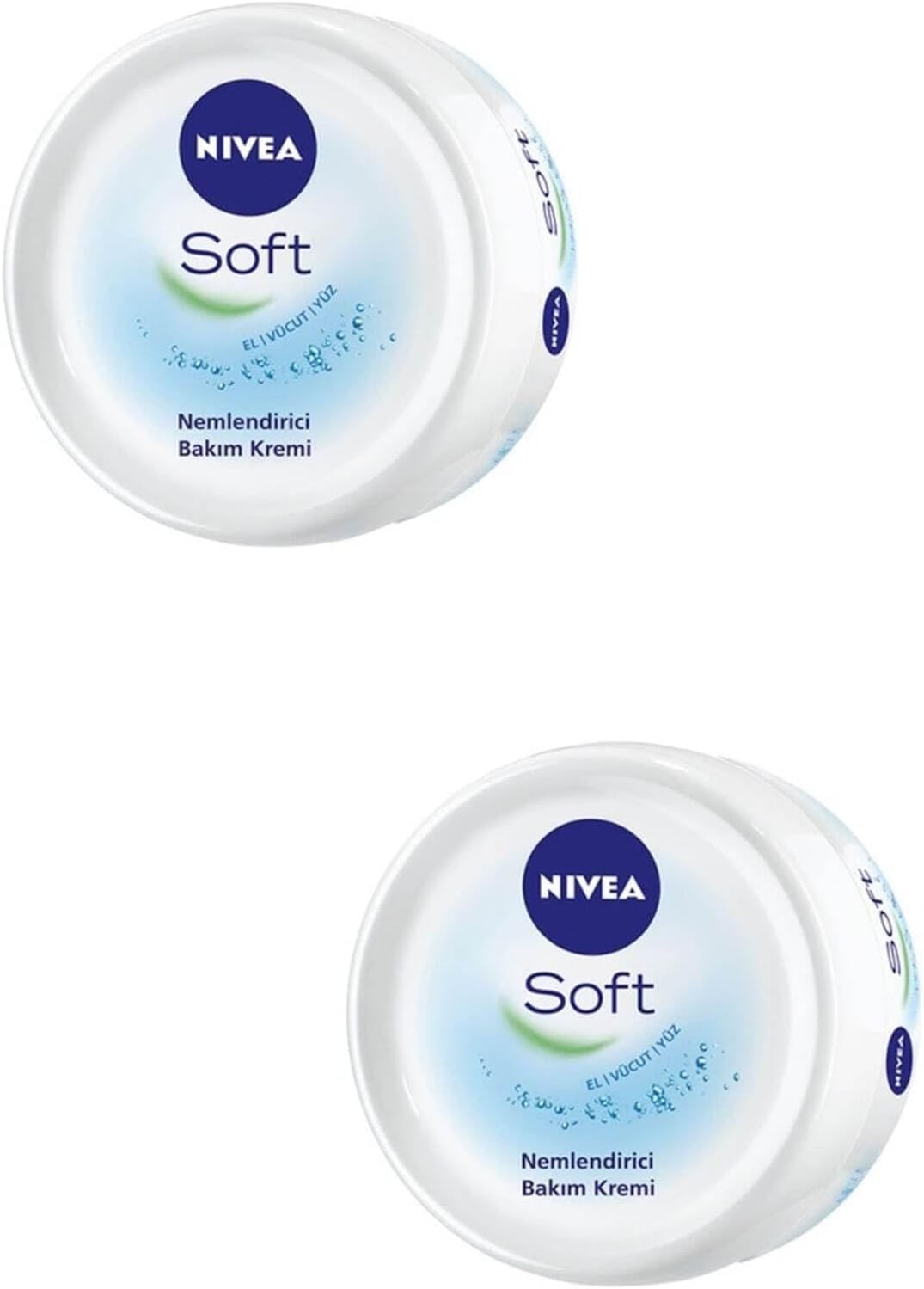NIVEA Soft Nemlendirici Bakım Kremi, 200 ml x 2 Adet