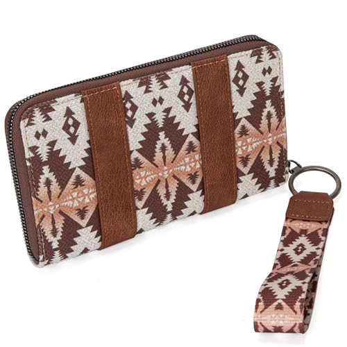 Image of X Wrangler Wristlet Western Wallet Boho Aztec Credit Card Holder for Women