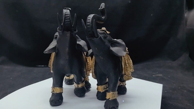 Set de Estatuas de Elefante de Resina para Decoración miniatura 7