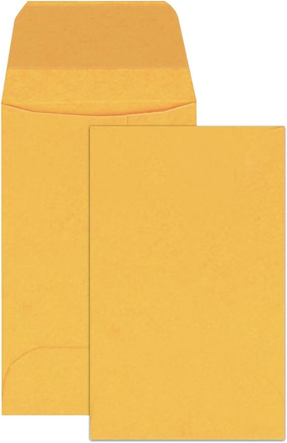 Columbian (51/2) Coin Kraft Envelopes, 31/8x51/2
