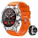ATEVENSE Smart Watches for Men, Bluetooth Call (Answer/Make Call) Health Tracker Waterproof Step Tra