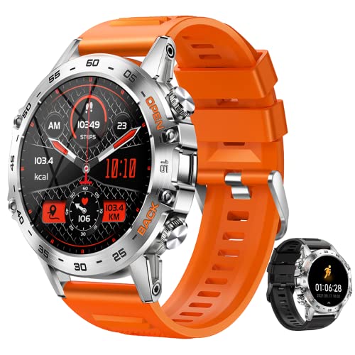 Atevense Smart Watches For Men, Bluetooth Call (Answer/Make Call) Health Tracker Waterproof Step Tracker With Heart Rate1.39'' Outdoor Sports Smart Watch Fitness Tracker For Android Ios Iphones #TOP1