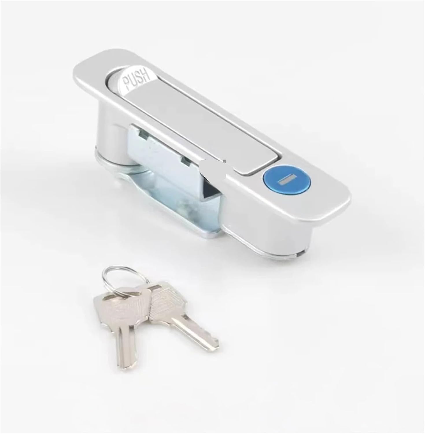 Flat Lock Switch Control Cabinet Door Chassis Cabinet Switch Cabinet Bounce Industrial Cabinet Lock 1Pcs(Matte)