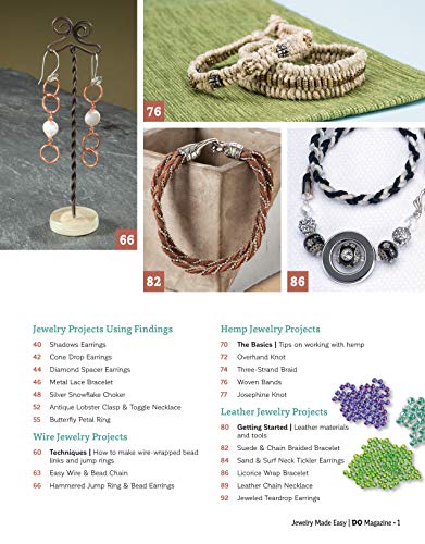 DO Jewelry Made Easy (Design Originals) 28 Stylish DIY Projects with Step-by-Step Instructions for Necklaces, Earrings, Bracelets, Rings, and More using Beads, Findings, Wire, Hemp, and Leather - Image 4
