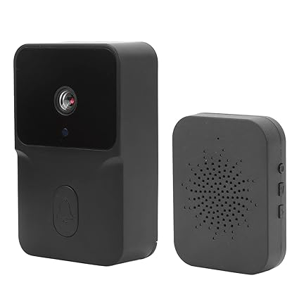Wireless Video Doorbell Camera with Chime, WiFi Intercom Camera Doorbell with 19 Ringtone, 2-Way Audio, Night Vision, IP55 Waterproof Door Bell Ringer Wireless with Camera