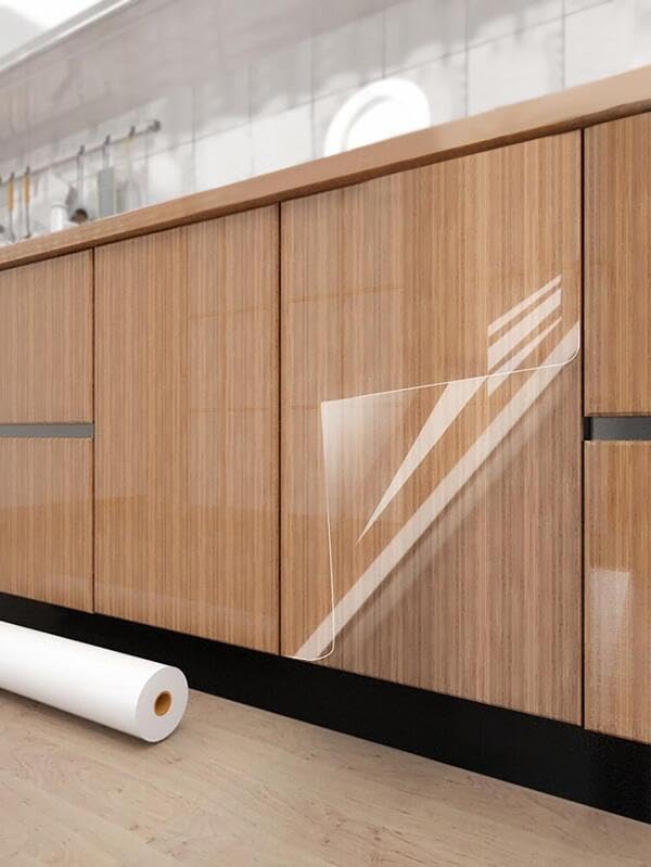 SIA VENDORS® Wall Renovation Sticker for Kitchen Protector Transparent Waterproof Heat Resistant Self-Adhesive for Cupboard Doors Kitchen Dining Room Wood (11 x 40_Inch, Clear Wall Renovation) (B0CFV9BKN7) Amazon Price History, Amazon Price Tracker