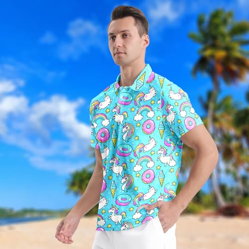 Men's Classic 80s Golf Shirt 90s Short Sleeve Casual Comfort miniatura 4