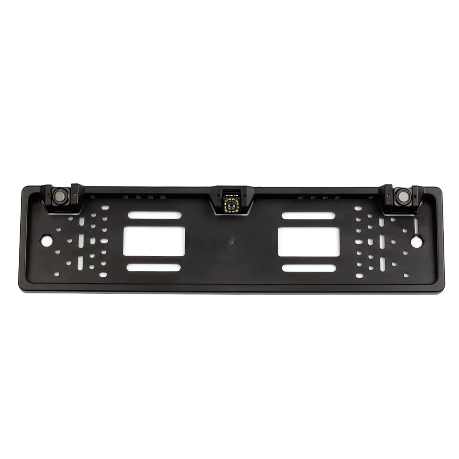 aqxreight Caméra de Recul avec Cadre de Plaque d'immatriculation Européenne, Caméra de Recul à 8 LED avec Système de de, Capteur de Stationnement, Couleur avec Image Améliorée, Performance