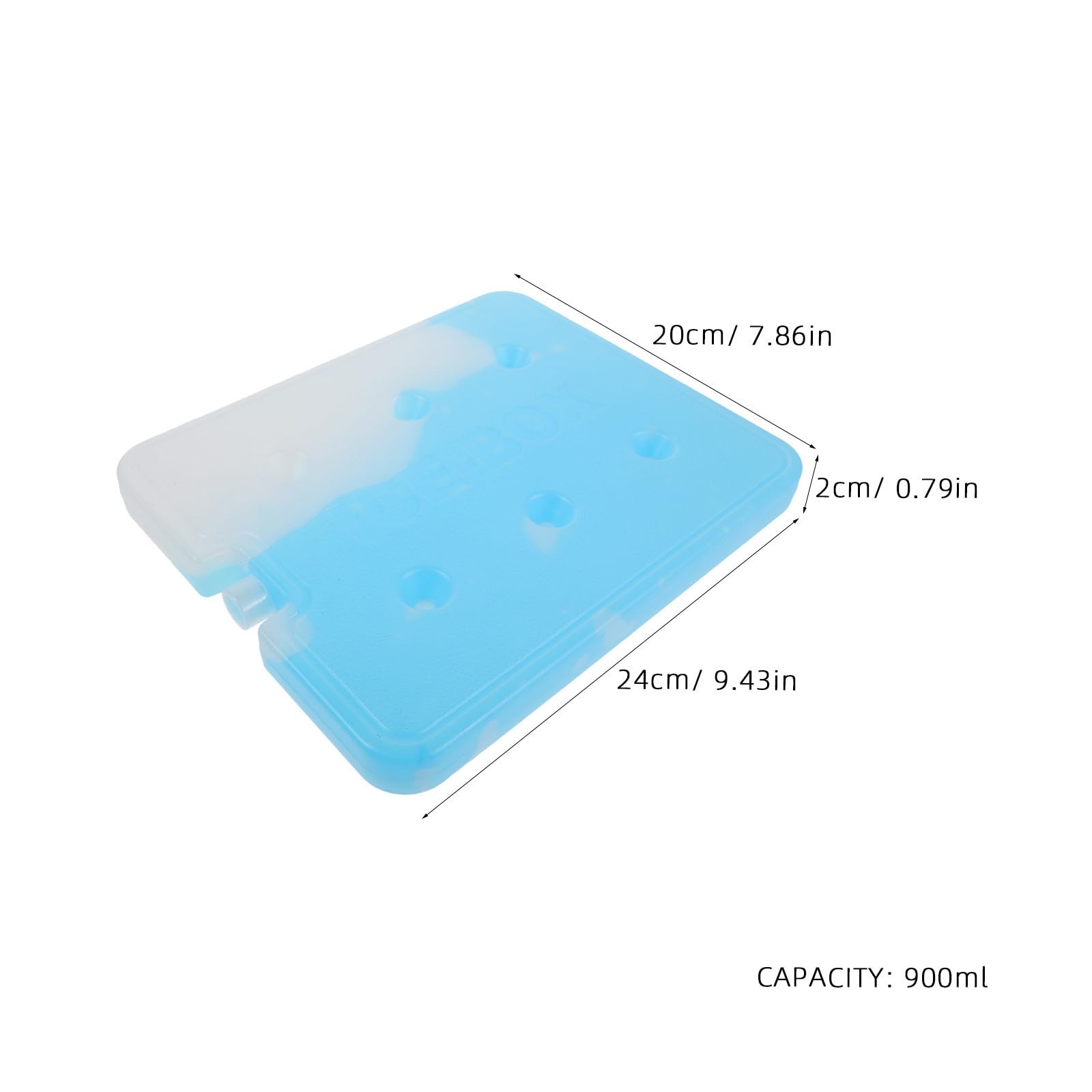Ciieeo 2 Pièces Poche de Glace Bleue Réutilisable 900ml, Grosse Capacité