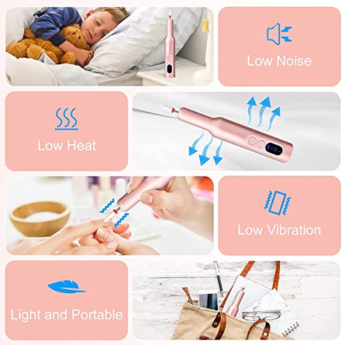 MAYCREATE® Cordless Nail Drill Machine with Drill Bit Kit Professional Adjustable Nail Drill Machine for Gel Nail, Nail Extension, Salon Nail Drill Machine Electric Manicure... - Image 4