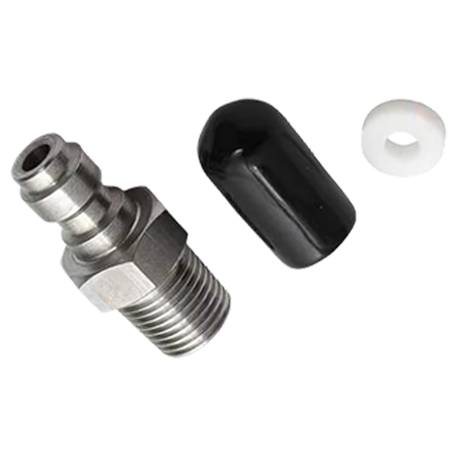Rust Resistant Steel 1 / 8BSPP Male Adapter Fitting with 1Way for High Pressure Systems Device High Pressure Fan Link