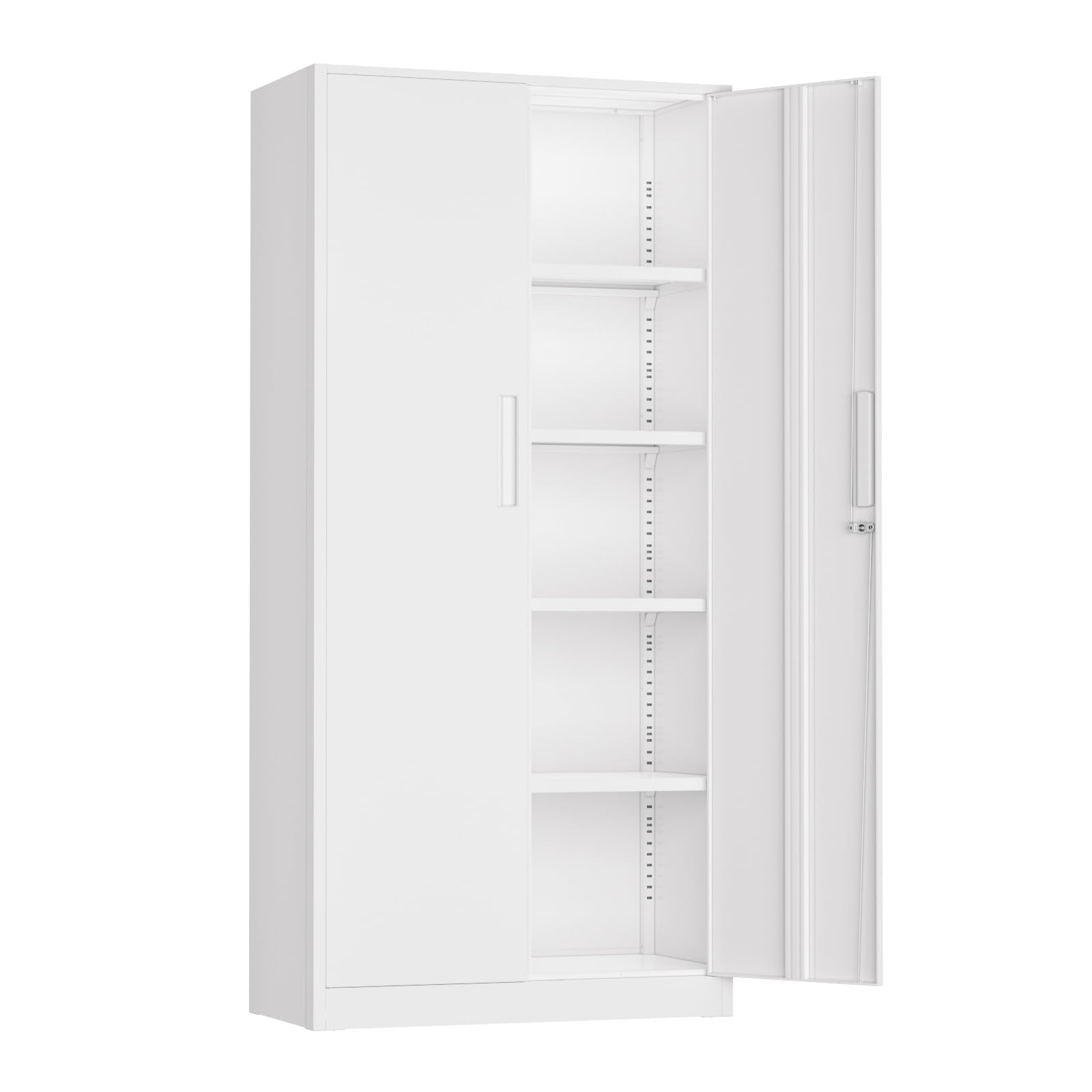 Amazon.co.jp: INTERGREAT ホワイトメタル収納キャビネット 72インチ