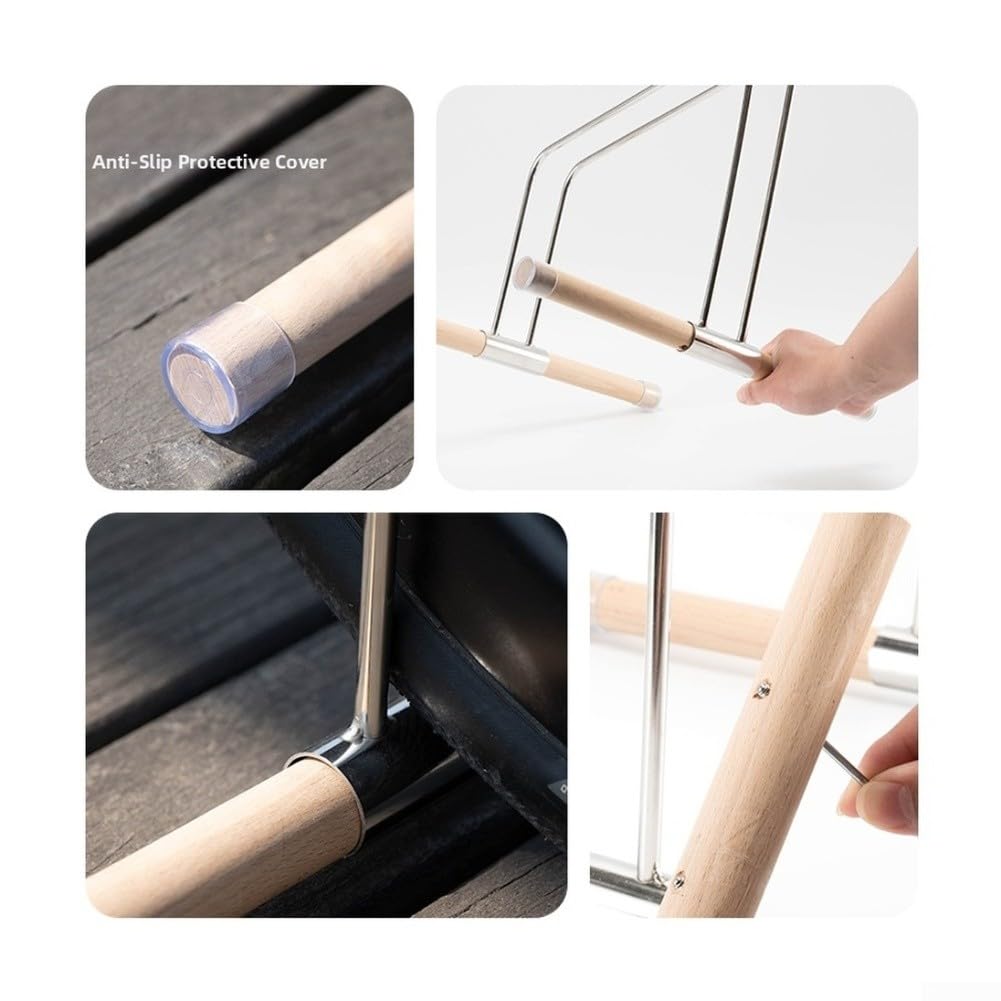 para soporte Bici para acero Inoxidable 32cm Antideslizante