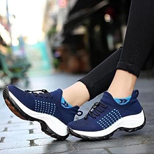 Comfort Orthowear Shoes, Comfortwear Ortho Stretch Cushion Shoes for Women, Slip-On Lightweight Casual Platform Shoes3