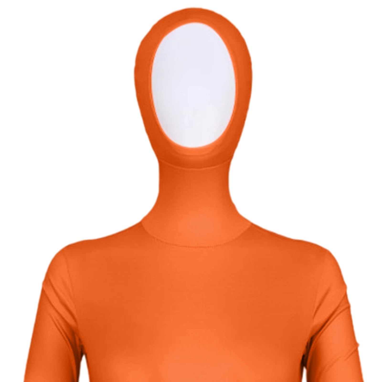 Tuta invisibile per adulti, unisex, per spettacoli teatrali ed eventi in costume, lingerie per donne, cosplay, corpo intero, viso aperto, in spandex, costume per Halloween