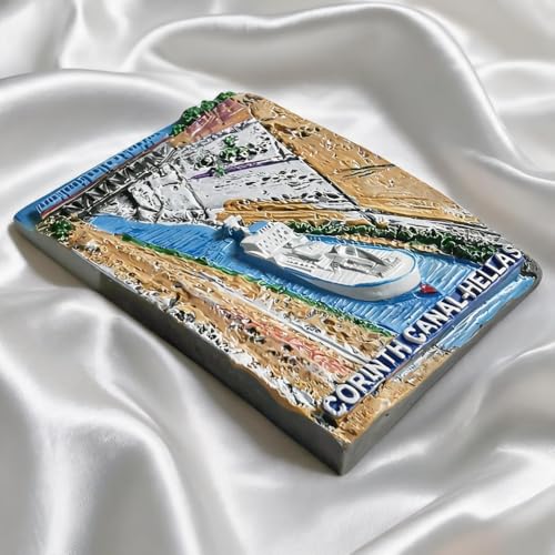 Imán decorativo de frigorífico Canal de Corinto Grecia miniatura 4