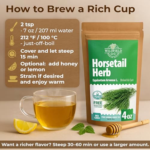 Image of 4 oz. Horsetail Herb Horsetail Tea Cola De Caballo Hierba Horse Tail (Equisetum Arvense) - 113g Herb Tea Horse Tail
