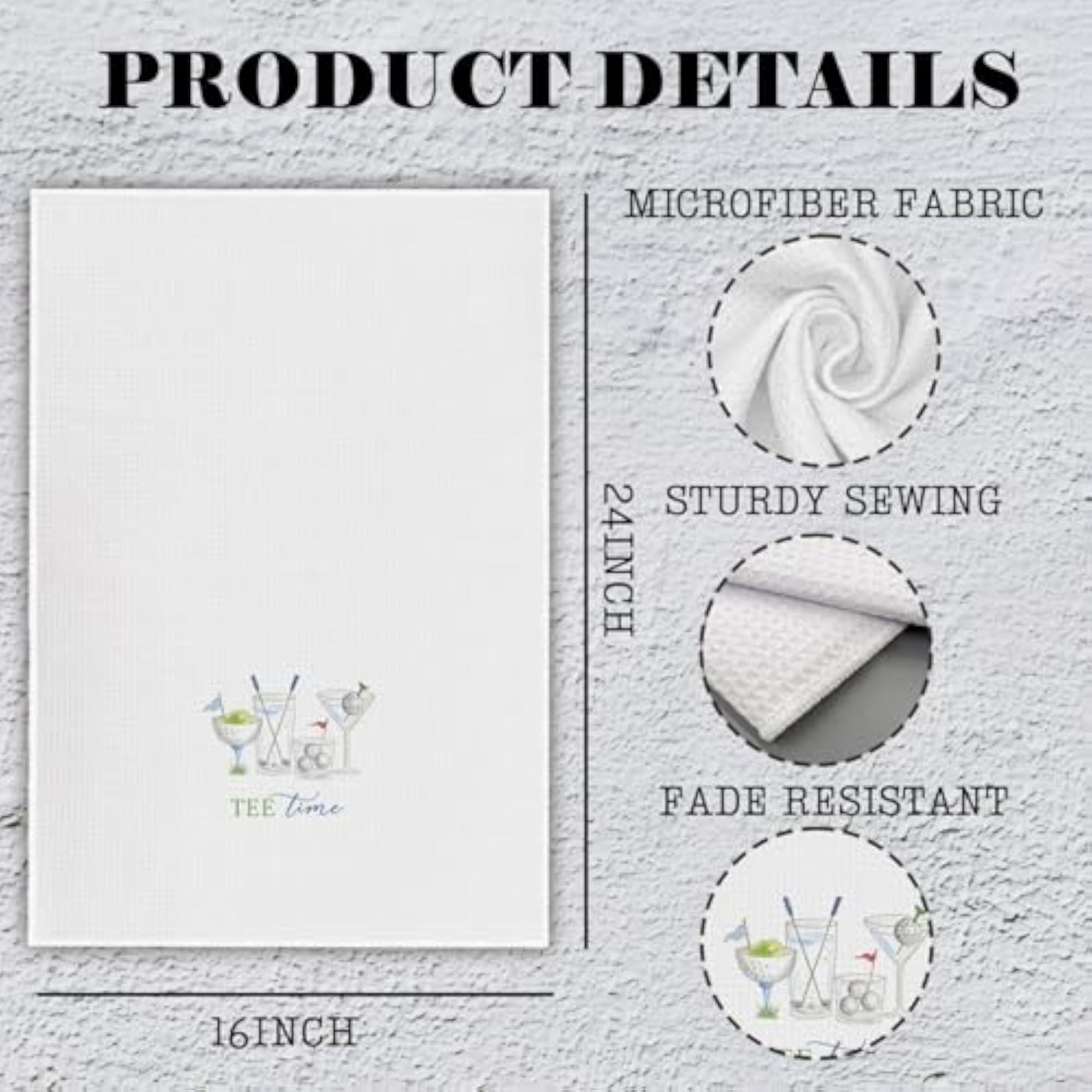 Golf Cocktail Kitchen Towels, Gifts for Golf Lovers