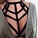 Gotd Sexy Women Ladies Hollow Strappy Bra Cage Crop Top Bustier Tops (S, Black)