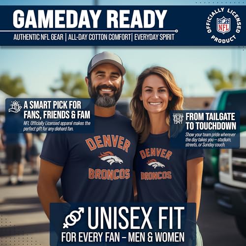 Image of NFL Gameday Cotton Blend T-Shirt for Men and Women - Licensed