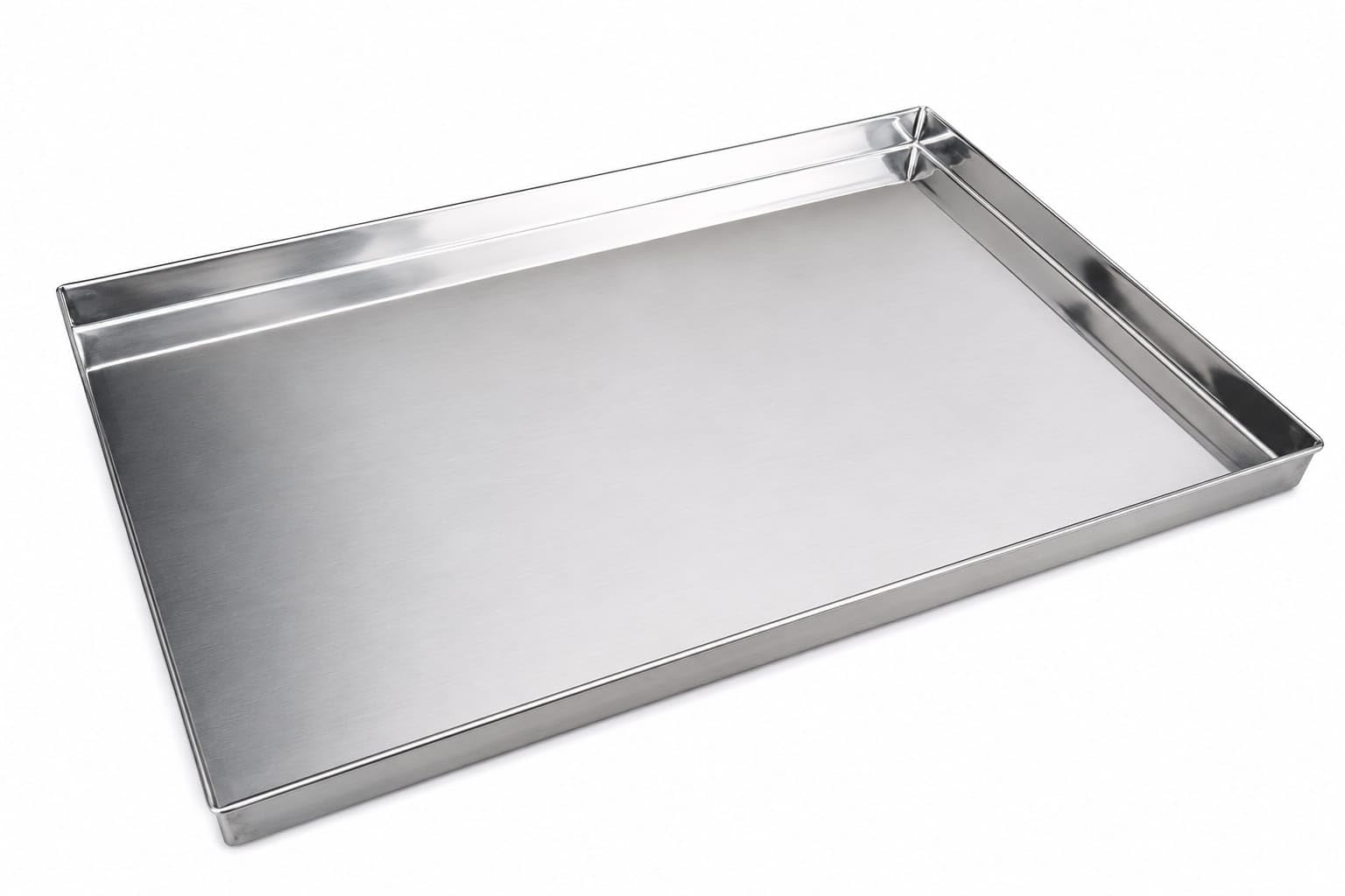 Stainless Steel Tray Rectangle Large Size 22x16 inch deep Tray Pack of 1 Pure Stainless Steel-image-47