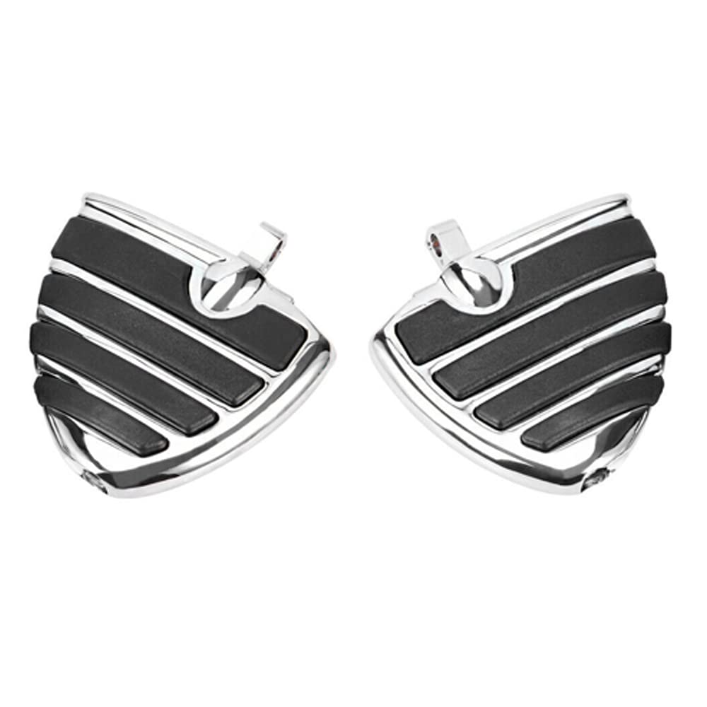 2 uds., estriberas para guardabarros de motocicleta para h-arley t-ouring d-yna g-lide s-portster 883 1200, estriberas cromadas con superficie de goma