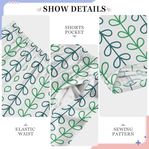 ZZKKO Christmas Green Stripes Boys Pants for Kids Jogger Pants with Pockets S-XL4