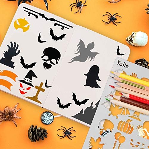 26 Packs Stencils for Journal and Diary DIY Drawing Stencils, Greeting Card Template