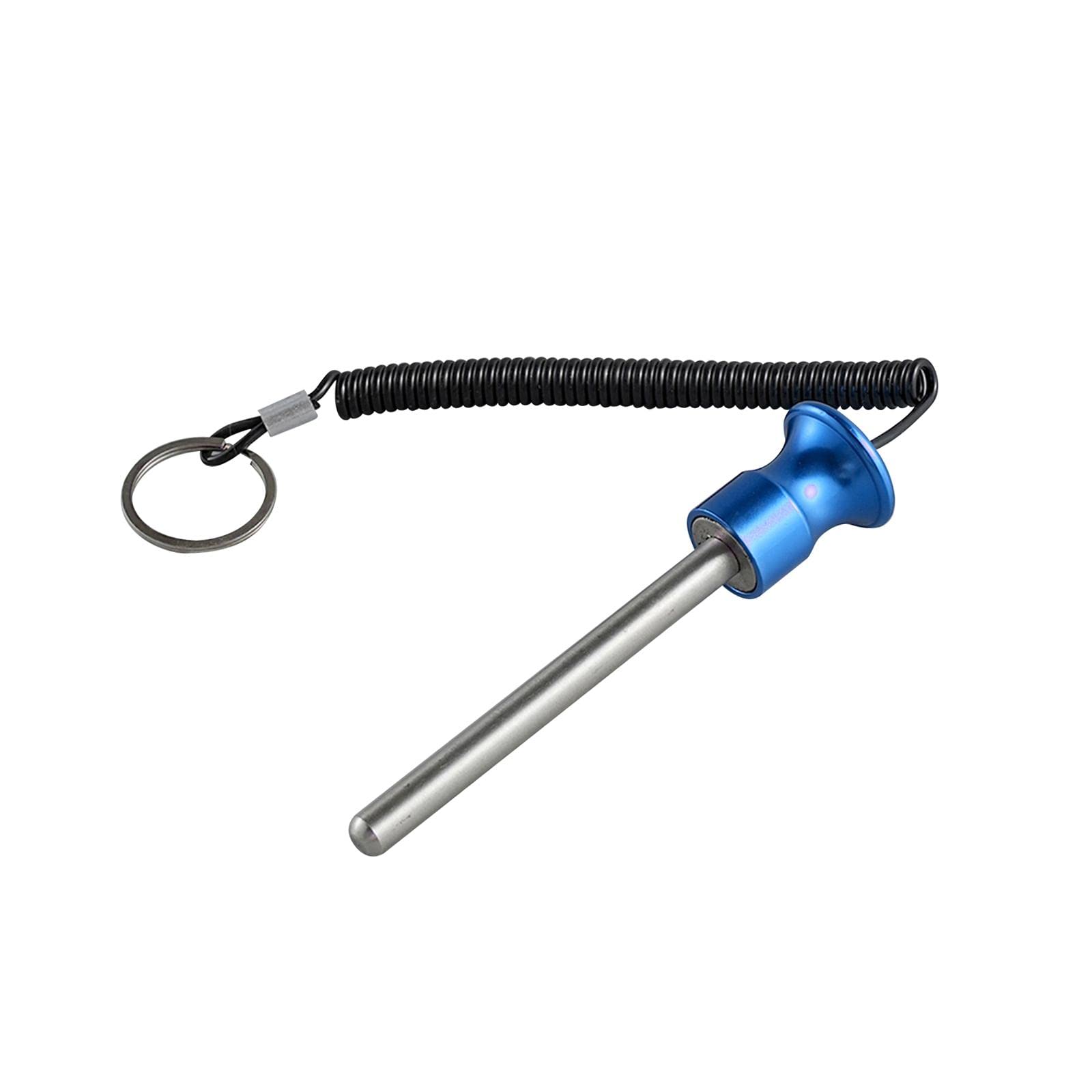Enakshi® Weight Stack Pin with Pull Rope Locking Cable Gym Equipment Replacement Part Blue 10mmx105mm-picture-29