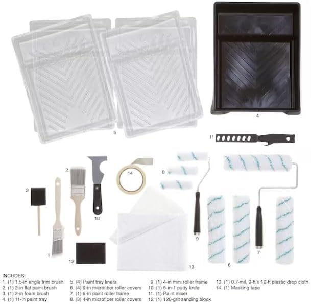 P.S. 22 -Piece Microfiber Paint Roller Kit