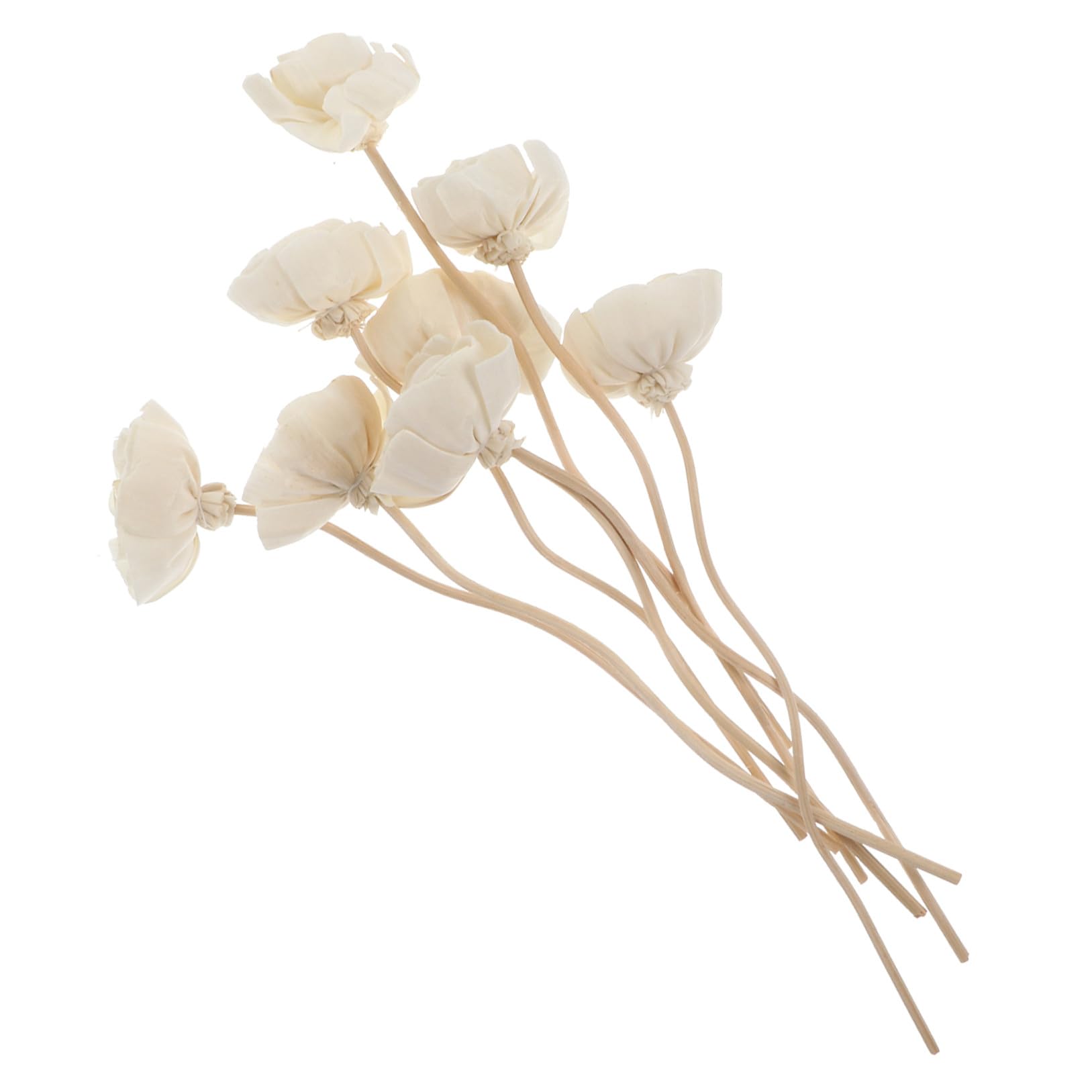OUNONA 4 Sätze Aromatherapie-Rattan Für Zuhause Diffusorsticks Mit Blumen Rattanstöcke Rattanblumen Blumenduft Diffusor Duftstäbchen Für Ätherische Öle Weiß 8 Stück * 4